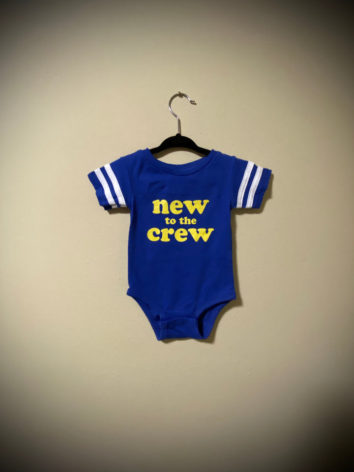 Retro New to the Crew onesie