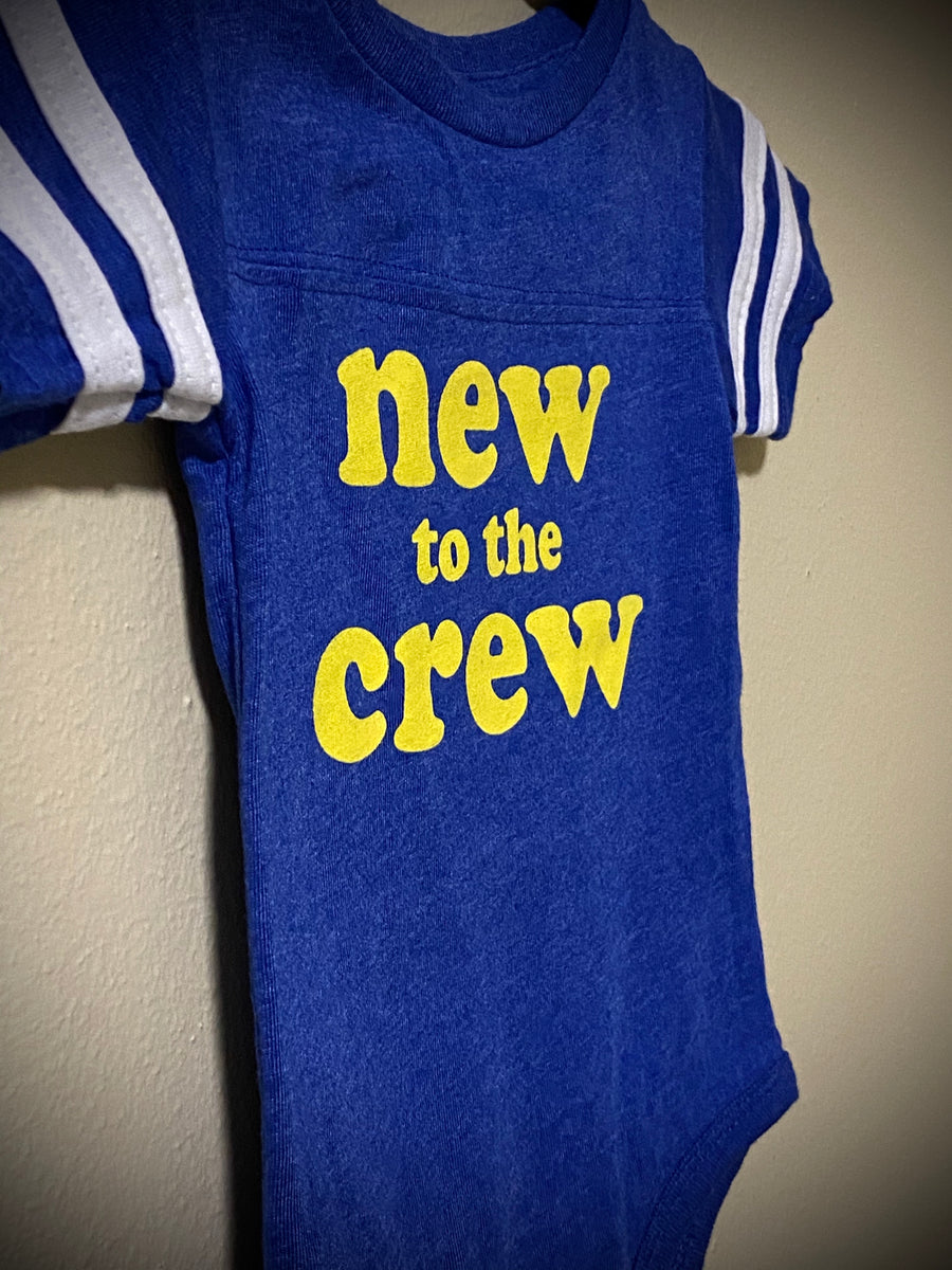 Retro New to the Crew onesie